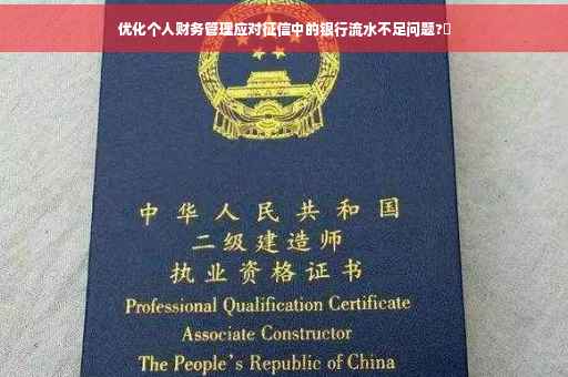 优化个人财务管理应对征信中的银行流水不足问题?✨