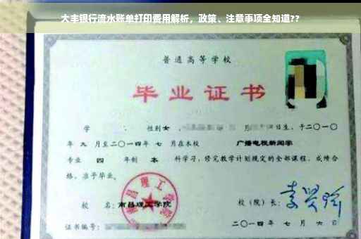 大丰银行流水账单打印费用解析，政策、注意事项全知道??