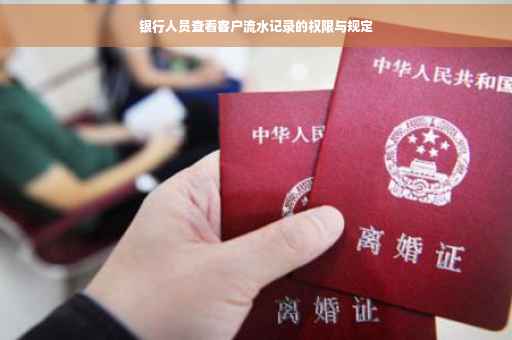 银行人员查看客户流水记录的权限与规定