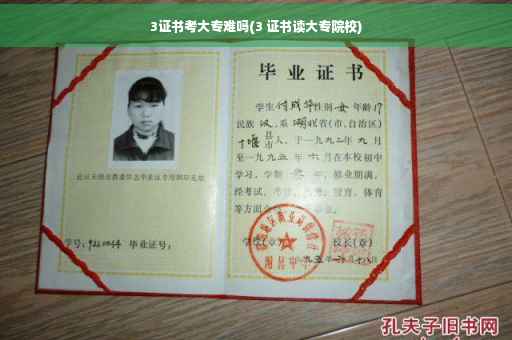 3证书考大专难吗(3 证书读大专院校)