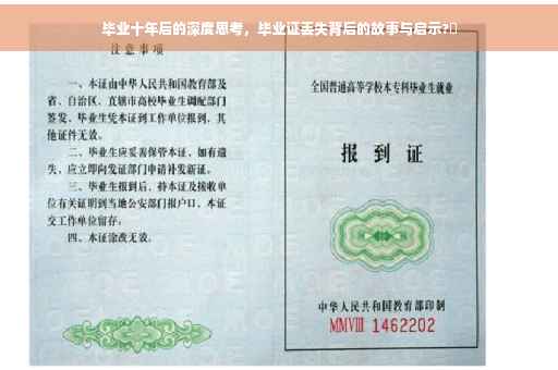 毕业十年后的深度思考，毕业证丢失背后的故事与启示?✨