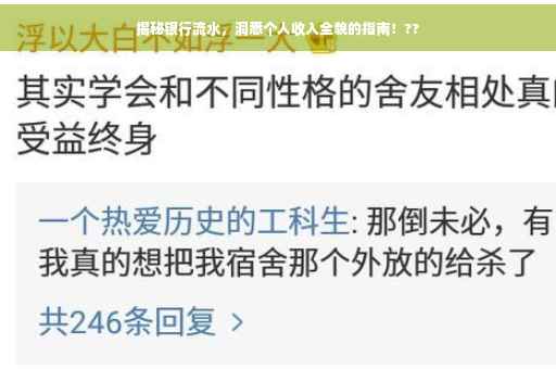 揭秘银行流水，洞悉个人收入全貌的指南！??