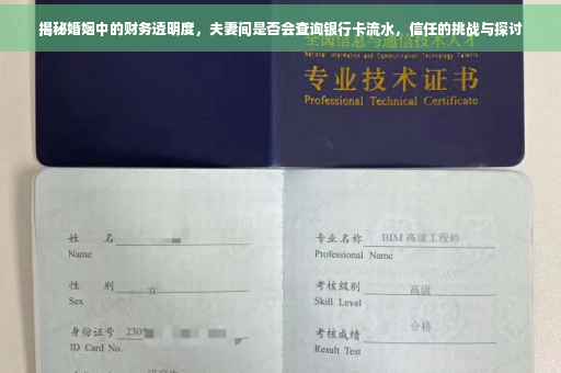 揭秘婚姻中的财务透明度，夫妻间是否会查询银行卡流水，信任的挑战与探讨