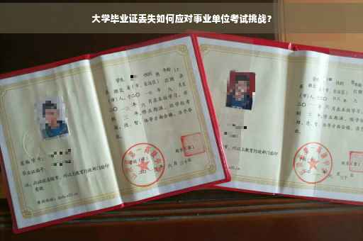 大学毕业证丢失如何应对事业单位考试挑战？