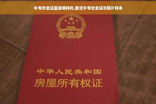 中专毕业证盖章啥样的,新式中专毕业证书图片样本