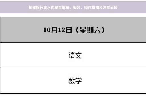 邮储银行流水代发全解析，概念、操作指南及注意事项