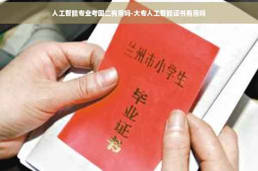 人工智能专业考国二有用吗-大专人工智能证书有用吗