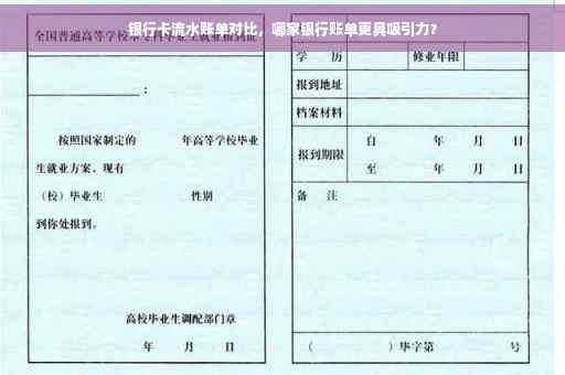 银行卡流水账单对比，哪家银行账单更具吸引力？