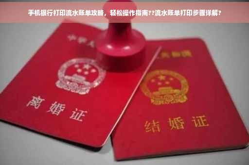 手机银行打印流水账单攻略，轻松操作指南??流水账单打印步骤详解?