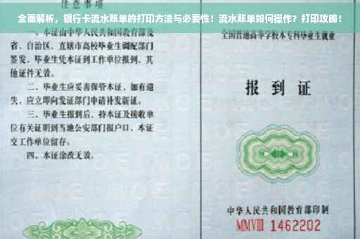 全面解析，银行卡流水账单的打印方法与必要性！流水账单如何操作？打印攻略！