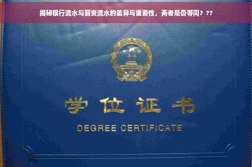 揭秘银行流水与薪资流水的差异与重要性，两者是否等同？??