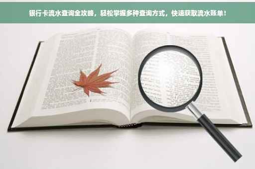 银行卡流水查询全攻略，轻松掌握多种查询方式，快速获取流水账单！