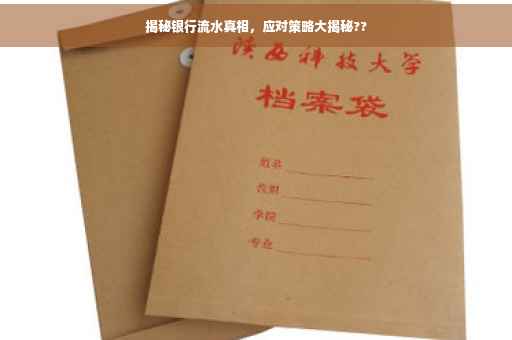 揭秘银行流水真相，应对策略大揭秘??