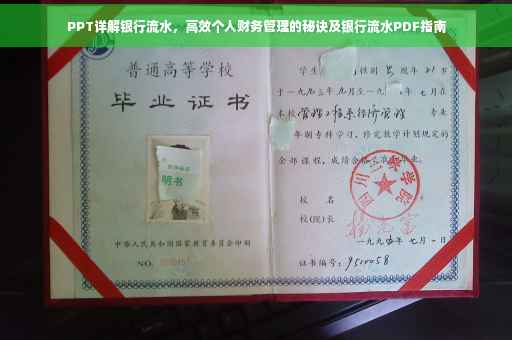 PPT详解银行流水，高效个人财务管理的秘诀及银行流水PDF指南