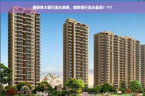 揭秘各大银行流水真相，哪家银行流水最高？???