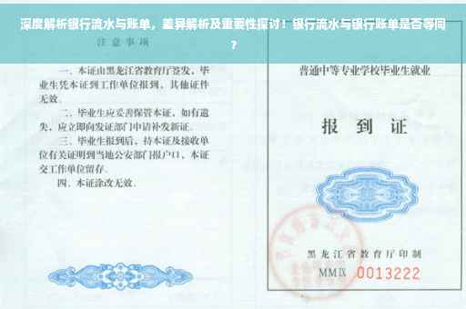 深度解析银行流水与账单，差异解析及重要性探讨！银行流水与银行账单是否等同？