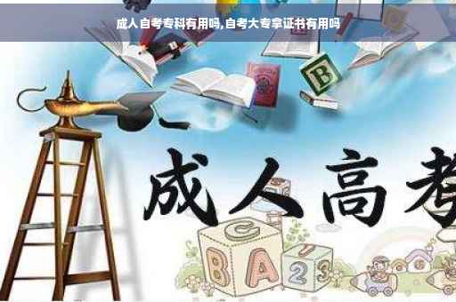 成人自考专科有用吗,自考大专拿证书有用吗