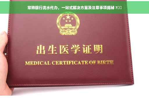 常熟银行流水代办，一站式解决方案及注意事项揭秘 ?⚡️