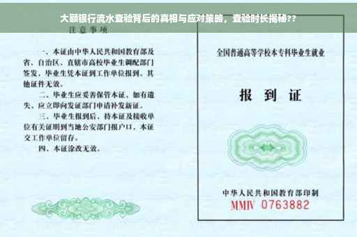 大额银行流水查验背后的真相与应对策略，查验时长揭秘??