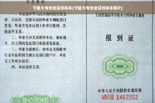 宁德大专毕业证书样本(宁德大专毕业证书样本图片)