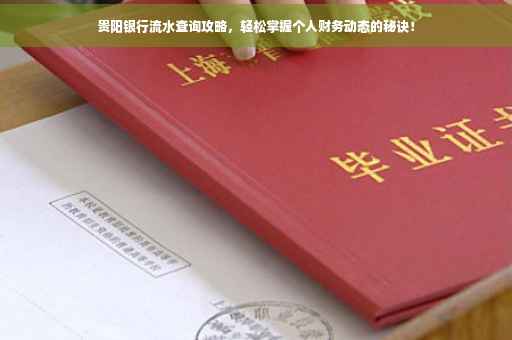 贵阳银行流水查询攻略，轻松掌握个人财务动态的秘诀！