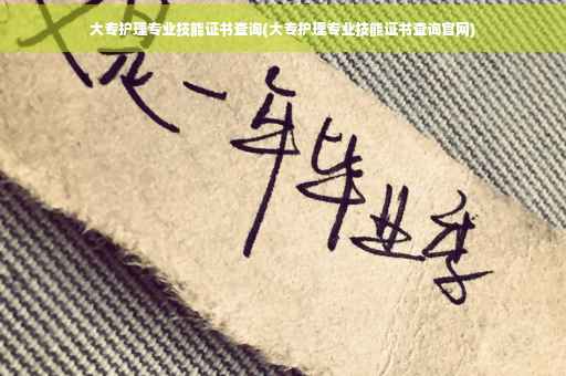 大专护理专业技能证书查询(大专护理专业技能证书查询官网)