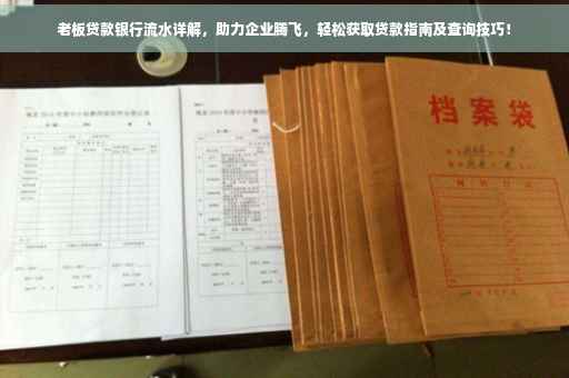老板贷款银行流水详解，助力企业腾飞，轻松获取贷款指南及查询技巧！