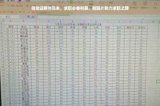 待业证明书范本，求职必备利器，附图片助力求职之路
