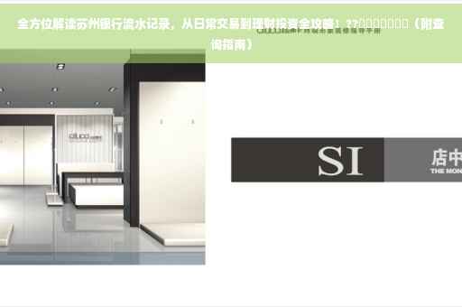 全方位解读苏州银行流水记录，从日常交易到理财投资全攻略！??​​​​​​​（附查询指南）