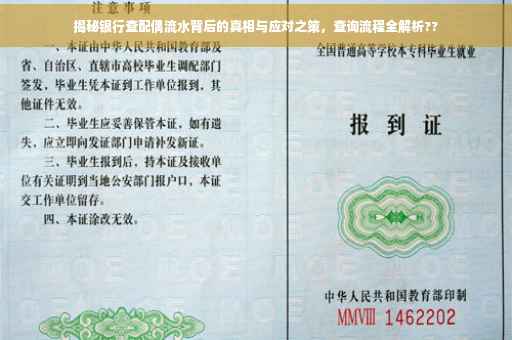 揭秘银行查配偶流水背后的真相与应对之策，查询流程全解析??