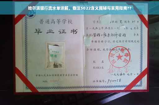 哈尔滨银行流水单详解，备注5022含义揭秘与实用指南??