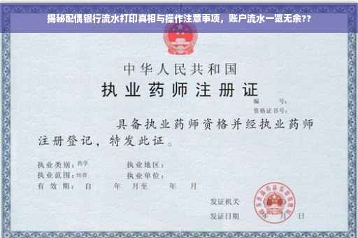 揭秘配偶银行流水打印真相与操作注意事项，账户流水一览无余??