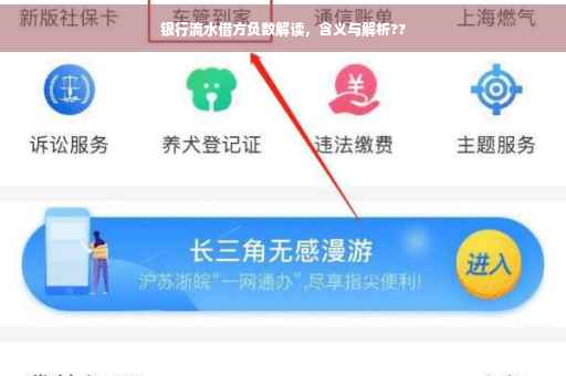银行流水借方负数解读，含义与解析??