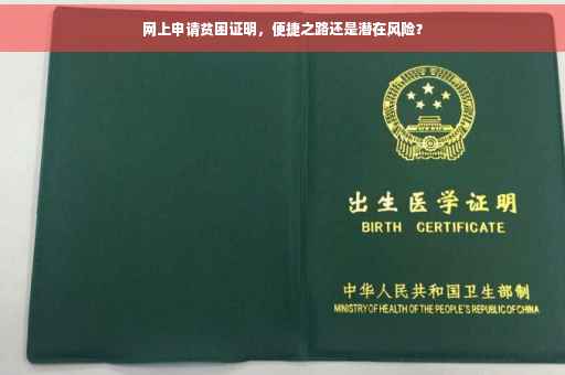 网上申请贫困证明，便捷之路还是潜在风险？