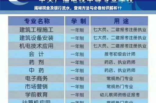 揭秘现金及银行流水，查询方法与必备知识解析??