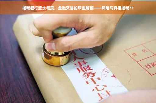 揭秘银行流水笔录，金融交易的双重解读——风险与真相揭秘??