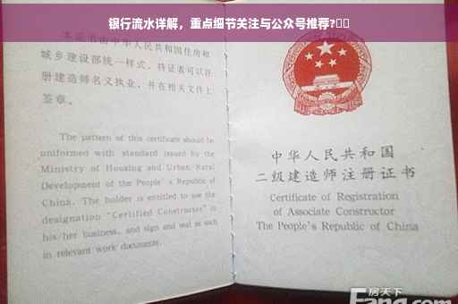 银行流水详解，重点细节关注与公众号推荐?⚡️