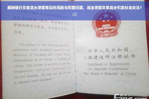 揭秘银行交易流水泄露背后的风险与犯罪问题，违法泄露交易流水引发社会关注?⚡️