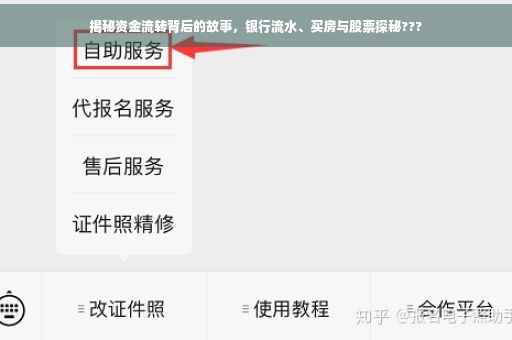 揭秘资金流转背后的故事，银行流水、买房与股票探秘???