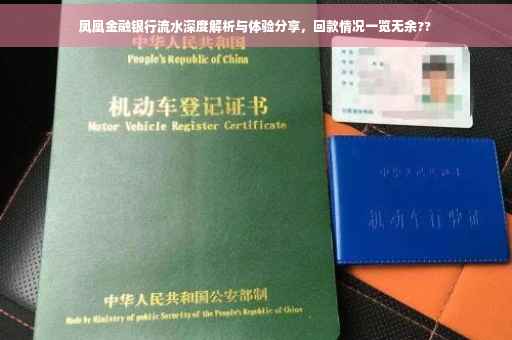 凤凰金融银行流水深度解析与体验分享，回款情况一览无余??