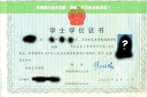 海南银行流水详解，模板、打印地点全攻略??