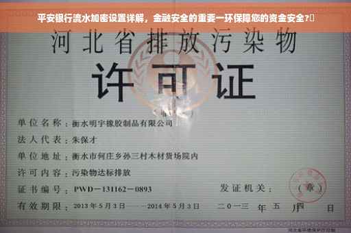 平安银行流水加密设置详解，金融安全的重要一环保障您的资金安全?✨