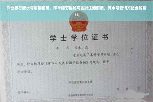 兴业银行流水号解读指南，账单细节揭秘与金融生活洞悉，流水号查询方法全解析??