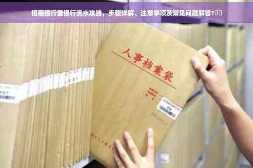 招商银行查银行流水攻略，步骤详解、注意事项及常见问题解答?⚡️