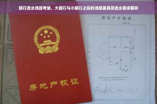 银行流水选择考量，大银行与小银行之间的选择差异及流水要求解析