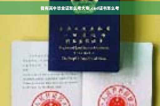 我有高中毕业证怎么考大专,cad证书怎么考