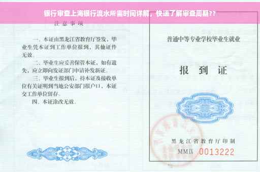 银行审查上海银行流水所需时间详解，快速了解审查周期??